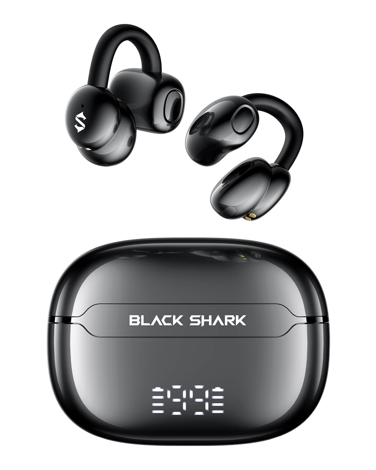  Black Shark Clip-on Earphones - Gaming e Musica, Design Leggero e Stile 5G, Chiamate Clari di DNN, Adatta per tutti i G