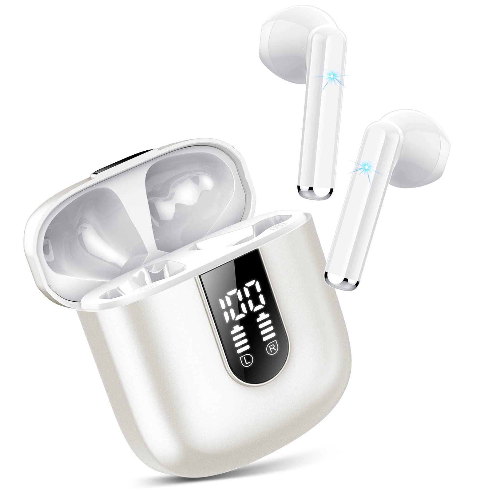  Jesebang Bluetooth Earphones Immersive HiFi Stereo per iPhone/Samsung - Bianco ClimeCo Certified
| Jesebang Bluetooth M