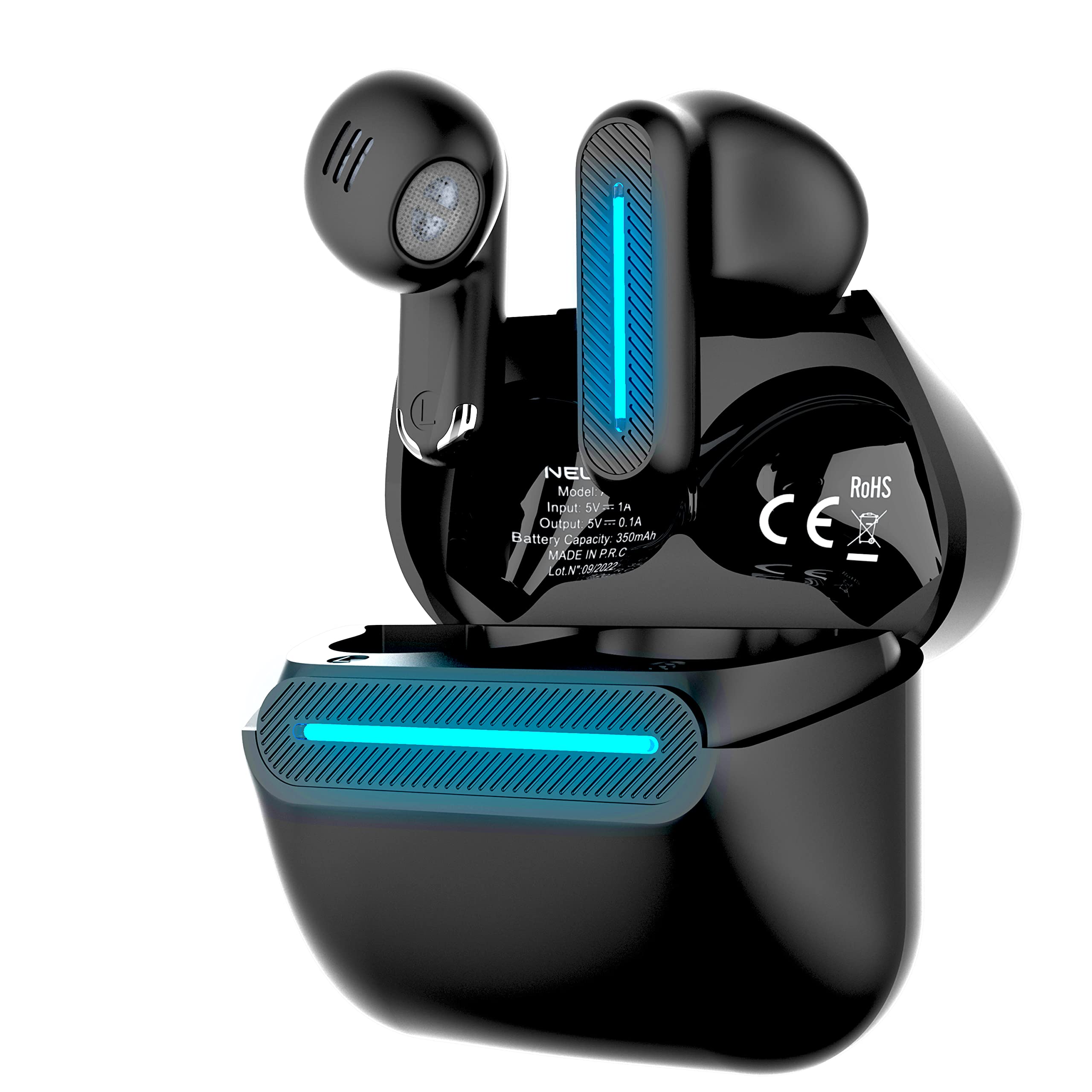  N NEWTOP AB21 Bluetooth Ushertori V5.3 Universal LED Stereophono per Gioco e Musica per Smartphone e Tablet Samsung Hua